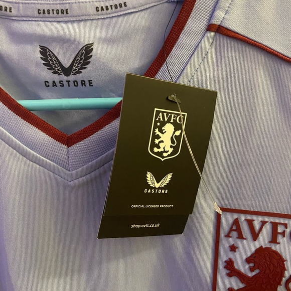 Light Blue AVFC Castore Cazoo Jersey - Picture 4 of 6
